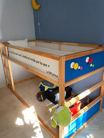 Letto a castello e materasso KURA Ikea