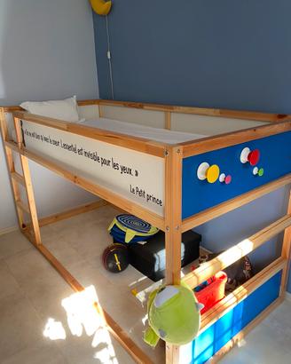 Letto a castello e materasso KURA Ikea