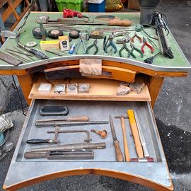 Lotto completo attrezzatura da orefice / lab