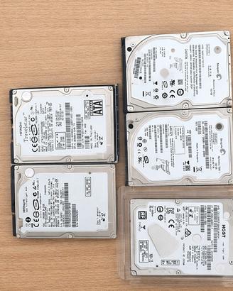 Lotto Hard Disk 2.5" – vari modelli 160‑250GB