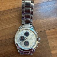 Orologio uomo movimento quarzo cinturino argento