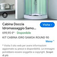 cabina box doccia idromassaggio