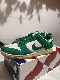 Nike dunk low camosciate verdi
