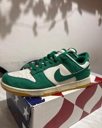 Nike dunk low camosciate verdi