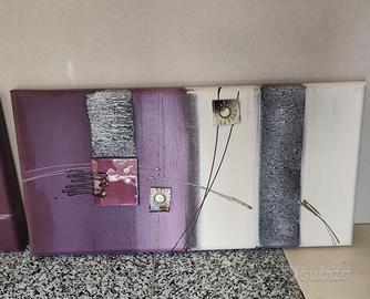 Quadri moderni astratti misura 70*34cm