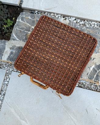 Cesta in rattan per pic nic