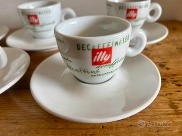 6 tazzine caffè + piattini Illy
