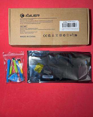 K KYUER Batteria Laptop nera