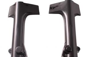 Coppia copricanna forcella neri Malaguti Fifty Up 