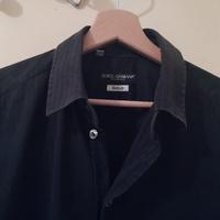 camicia Dolce e Gabbana gold nera
