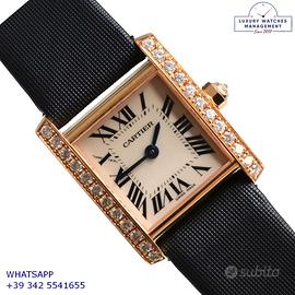 CARTIER Tank Française Ladies 20MM Factory diamond