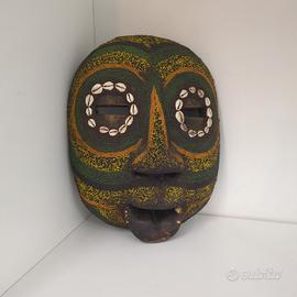 Maschera africana Ashanti Baluba Moon Mask legno