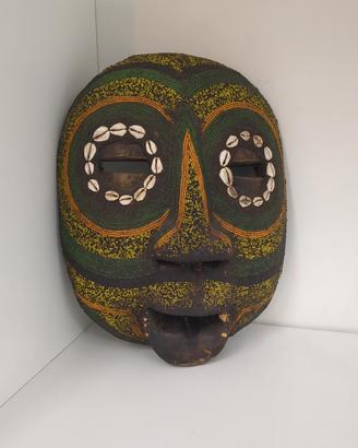 Maschera africana Ashanti Baluba Moon Mask legno