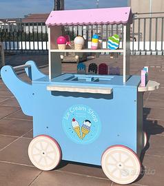 Gelateria Giocattolo in Legno per Bambini