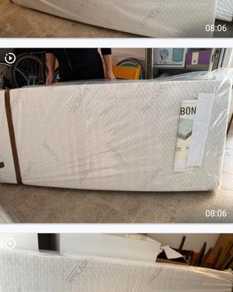  coppia materassi singoli memorii, spessore 18 cm 