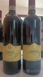 2 bottiglie vino Barolo DOCG Salvano 2011