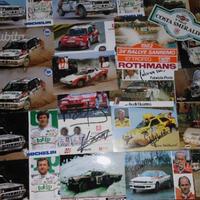 Rally adesivi cartoline materiale vario lancia