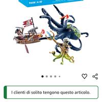 PLAYMOBIL Pirates 71419 Pirata Contro Piovra Gigan