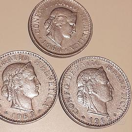 franchi svizzeri d,argento 