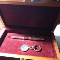 penna + portachiavi in argento