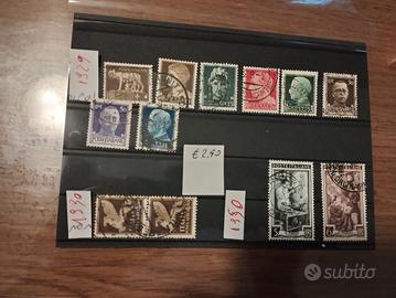 set francobolli 1929/50