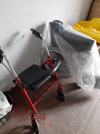 Deambulatore e carrozzina