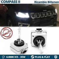 2 Lampadine BI-Xenon D3S 6000K per JEEP Compass 2