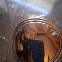 Vaso fiori in cristallo con placca argento