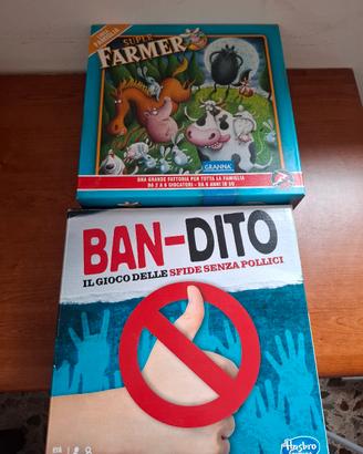 Lotto 2 Giochi da Tavolo: Super Farmer + ban-dito