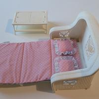 Divano letto e tavolino Barbie Vintage Anni 80