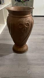 Portaombrelli in rame lavorato vintage