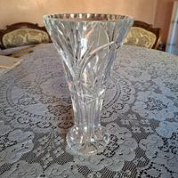Vaso per fiori in cristallo al piombo vintage
