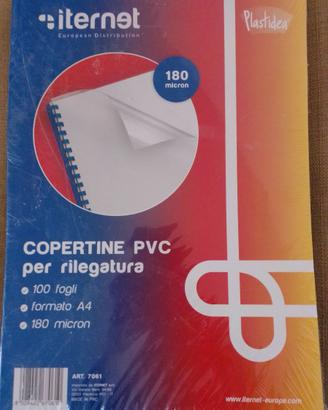 Risma copertine pvc 100 fogli a4 180