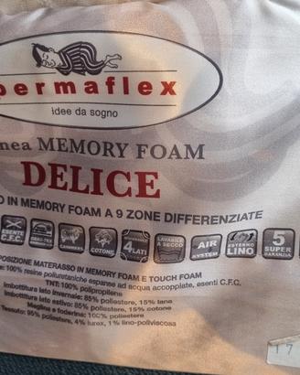 materasso permaflex memory foam cm 170x200