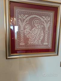 quadri con ricamo 
