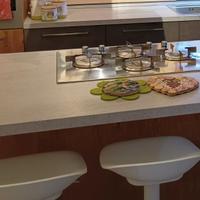 piano cottura in acciaio inox