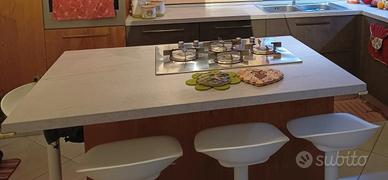 piano cottura in acciaio inox