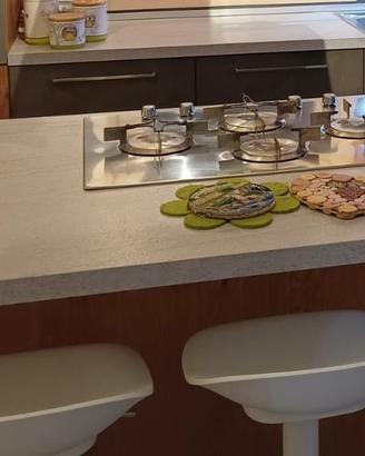 piano cottura in acciaio inox