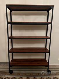 Libreria scaffale in legno e ferro (prov VA)