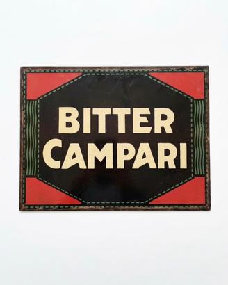 3 targhe metallo Campari San Pellegrino e Ducati