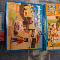 PLAYMOBIL 3 Scatole SALONE-CHIOSCO-BANCOMAT-USATI 