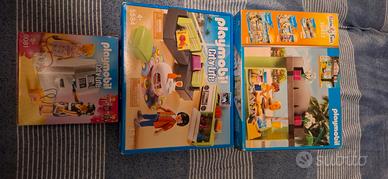 PLAYMOBIL 3 Scatole SALONE-CHIOSCO-BANCOMAT-USATI 
