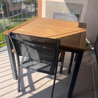 Tavolo da esterno + 2 sedie coordinate
