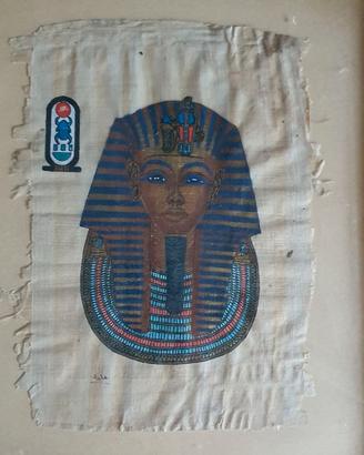 Tutankhamon foglio papiro certificato di garanzia