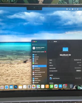 Apple Macbook Air M3 2024 16gb Ram 256gb SSD
