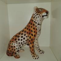 STATUA LEOPARDO IN CERAMICA