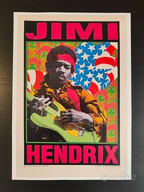 Poster "Jimi Hendrix" Vintage