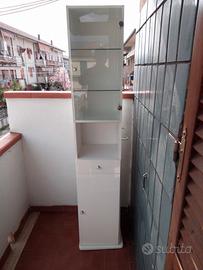 Colonna bagno multiuso bianco lucido