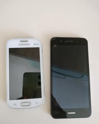 n. 2 smartphone huawei samsung