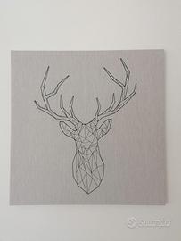 quadro Ikea stile montagna con cervo